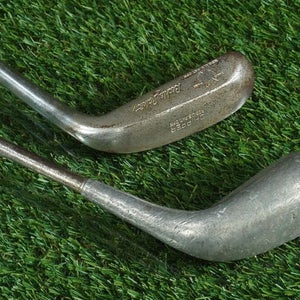 VINTAGE BECKLEY RALSTON STROKE SAVER CLUB LOT OF 2 CHIPPER & WALLOPER RH