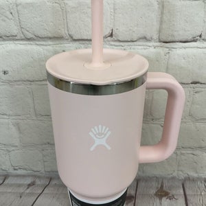 Hydro Flask 32oz All Around Travel Tumbler Seal Lid Flex Straw Trillium Pink