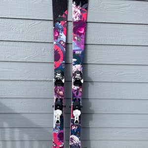 Used Women's Moment Hot Mess 172cm skis with Salomon Warden 13 bindings
