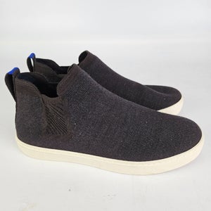 Rothy's The Chelsea Black Knit Pull-On Ankle Boots Booties Shoe Women's Size 9