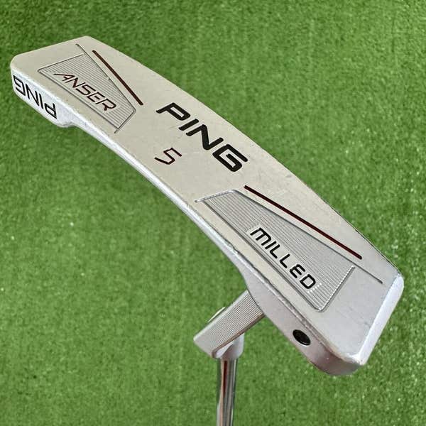 Ping Anser 5 Milled Putter Black Dot 35 Right Handed Pistol Grip