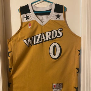 Gilbert Arenas #0 Wizards 2007/08 Gold Jersey Men’s LG