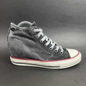 Converse CTAS Lux Mid Hidden Wedge Heel Distressed Grey Womens Size 9 547193C