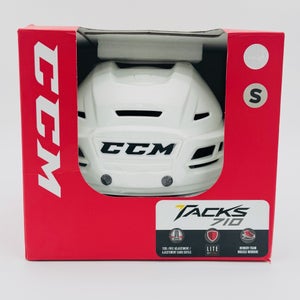 New NHL Pro Stock CCM Supertacks 710 Hockey Helmet-Small-White