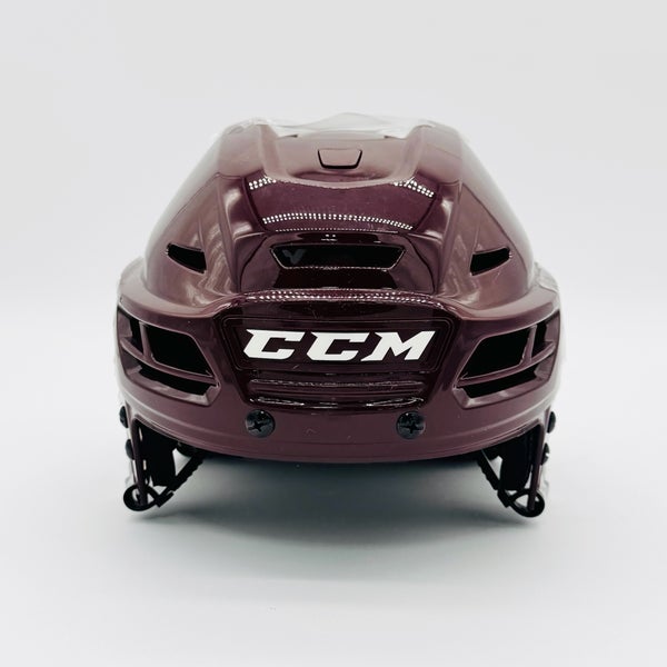 New NCAA Pro Stock CCM Supertacks 710 Hockey Helmet-Small-Maroon