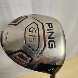 Men's Ping G15 Right Handed Driver Stiff Flex 9 loft (Used)