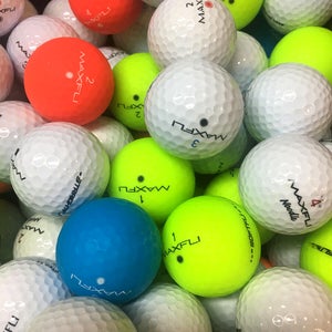 100 Assorted Max Fli Premium AAA Used Golf Balls...color included