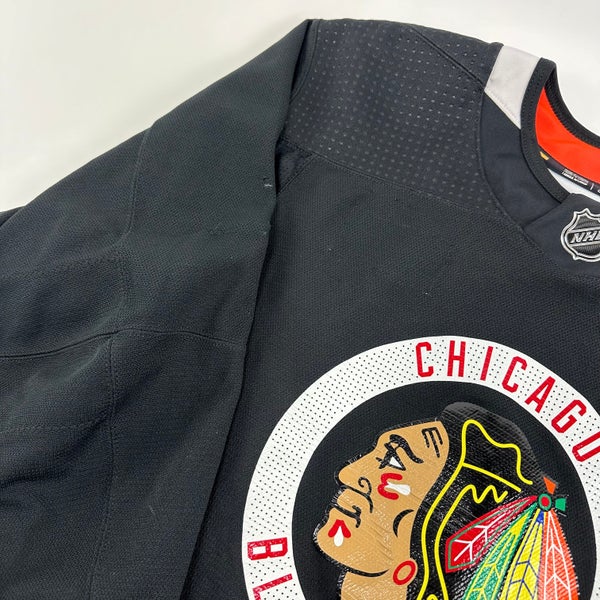 JOHNSON #52 - Black Chicago Blackhawks Practice Jersey - Adidas MIC Size 56
