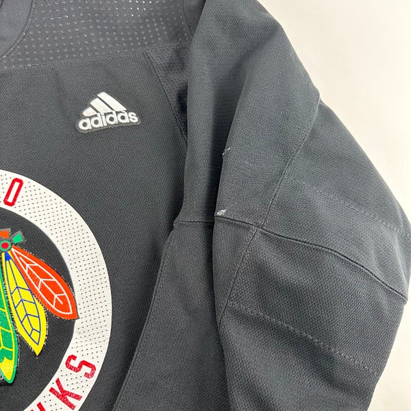 JOHNSON #52 - Black Chicago Blackhawks Practice Jersey - Adidas MIC Size 56
