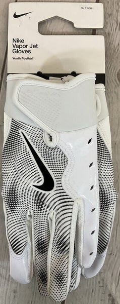 Nike Vapor Jet 8.0 Wide Recievers Football Gloves Youth Small Breathable Backing