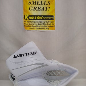 New Bauer Vapor X5 Pro Reg (Lt Hand) Sz Int White Hockey Goalie Goalie Catcher
