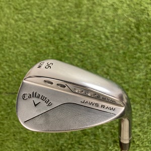 Used Women’s Callaway Jaws Raw Full Toe Chrome Wedge Right Handed Ladies Flex 56 Degree Graphite