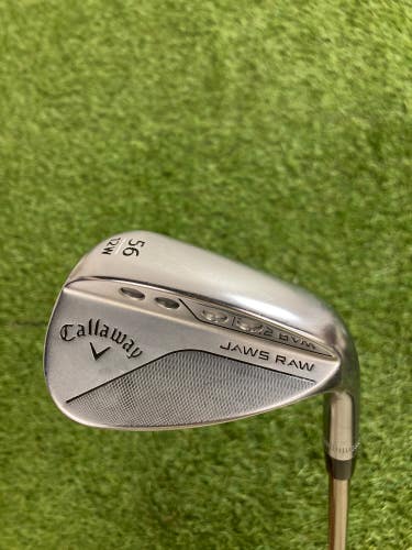 Used Women’s Callaway Jaws Raw Full Toe Chrome Wedge Right Handed Ladies Flex 56 Degree Graphite