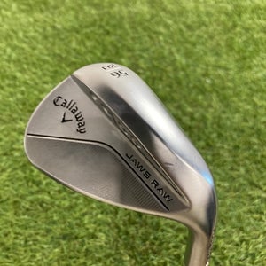Used Men's Callaway Jaws Raw Full Toe Chrome Wedge Right Handed Stiff Flex 56 Degree Steel Shaft