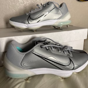 Grey Nike Metal Low Top Force Zoom Trout 7 Sz 11