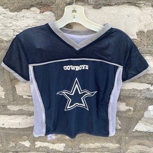 NFL Dallas Cowboys Reversible Flag Football Jersey Navy Blue/White Youth Medium
