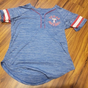 Texas Rangers Campus Lifestyle Ladies Top, Tag Size Small