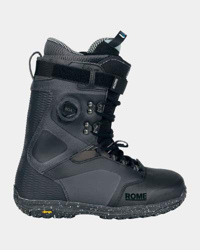 Rome Libertine Pro Hybrid Boa Snowboard Boots Mens Size 8.5 Black New 2025