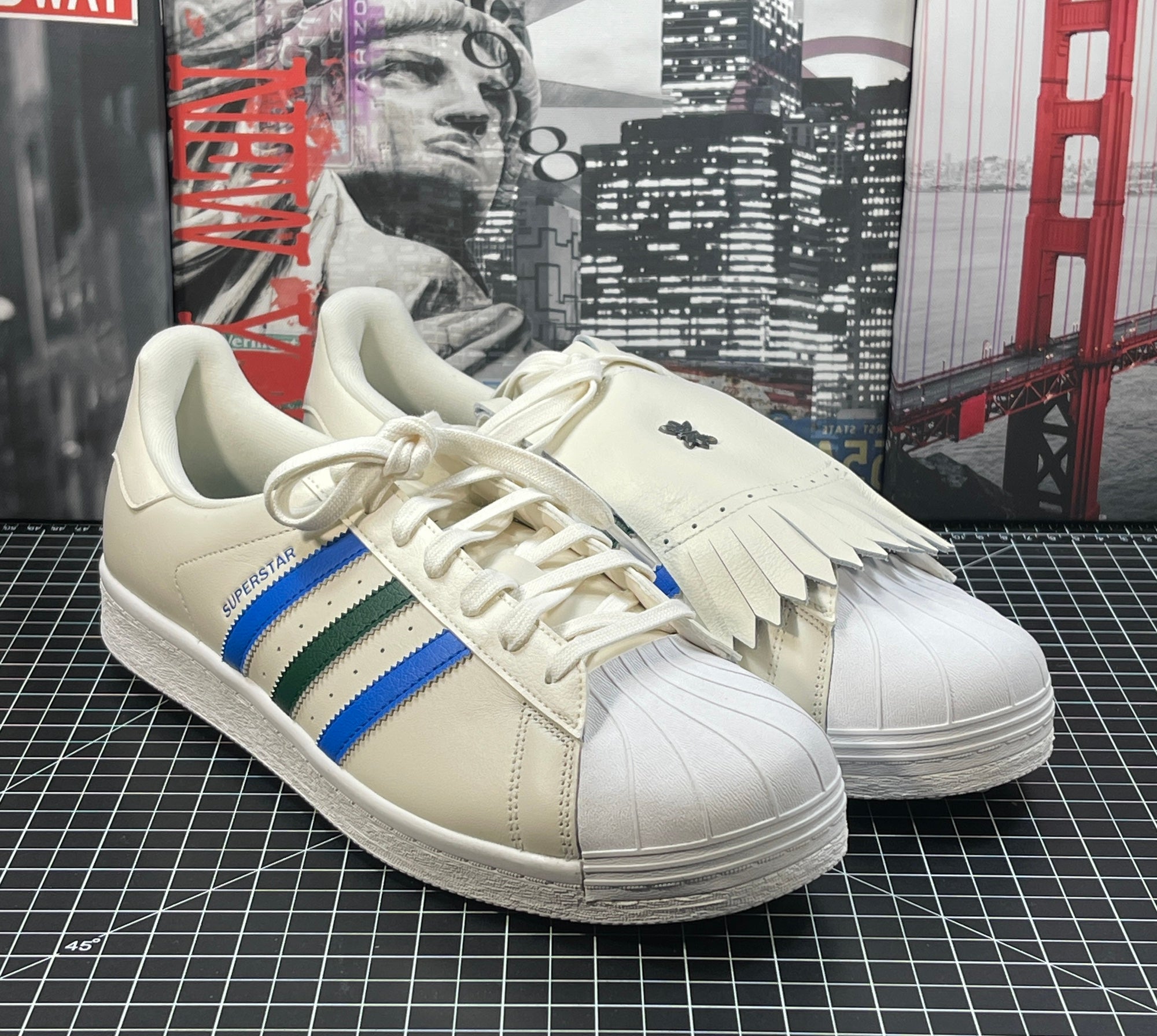 Adidas Golf MC80 Spikeless White Green IE3526 Waterproof 