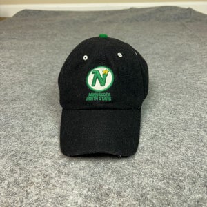 Minnesota North Stars Mens Hat Cap Leather Strap Hockey Retro Wool Blend NHL ^
