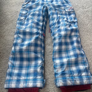 Blue Unisex Youth Large 10/12 Burton Ski Pants (Used)