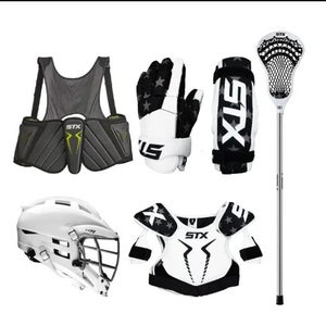 STX 6-Piece USA Lacrosse Youth Starter Set