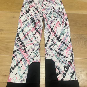 Size 12 Pink, Purple, and Teal Girls Spyder Pants (Used)
