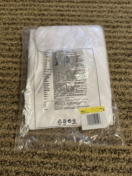 Nike Dri-Fit UV Miller 845847-100 Men's White Short Sleeve Running Shirt SM