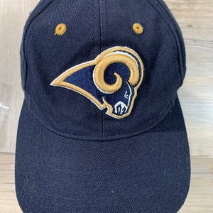 Vintage ST LOUIS RAMS Hat/ CAP NFL Puma Adjustable Snapback Navy Blue