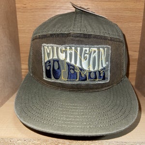 NEW Michigan Wolverines Go Blue The Game 5-Panel Strapback College Hat Cap