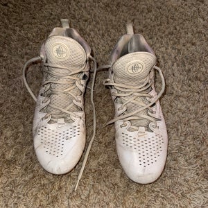Nike Huarache 4 Lacrosse Cleats Size 12 White