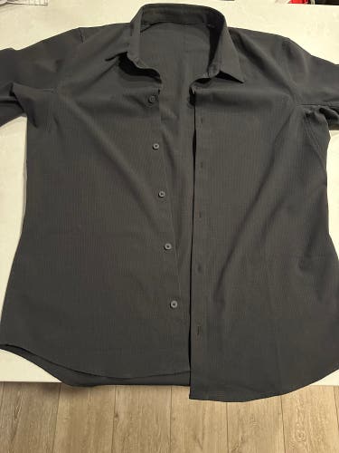 Lululemon Large Black Polo Button Up Shirt