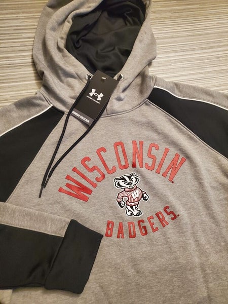 Under Armour WISCONSIN BADGERS GameDay Hooded Sweatshirt Hoodie Medium Womens