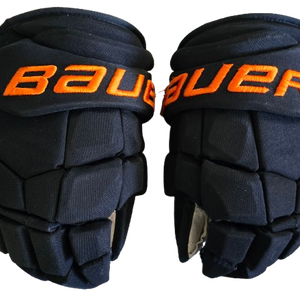 Used Bauer Supreme Ultrasonic Gloves 13" Pro Stock
