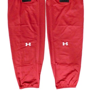Under Armour New Medium Red Pro Stock Senior Hockey Socks