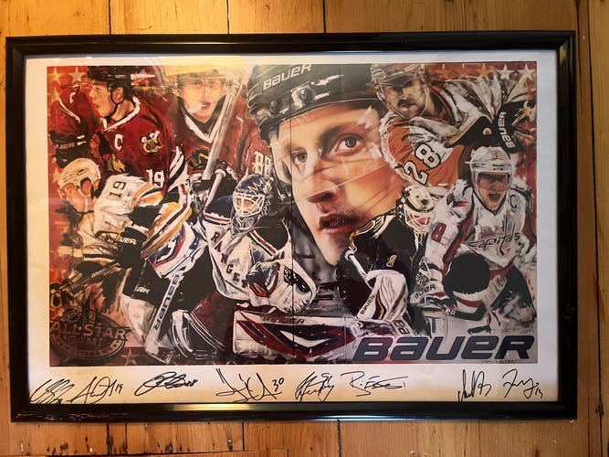 NHL All Star Ottawa 2012 Bauer Hockey X David Arrigo Signed Print