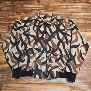 vintage USA made ASAT predator camouflage L fleece jacket HUNTING coat bomber