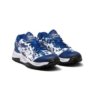 Brand New Camo Blue Men's Adult Low Top Boombah Turf Cleats (New)