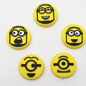 5 PACK: WILSON "MINIONS V3.0" SILICONE TENNIS VIBRATION DAMPENERS. WR8417901001