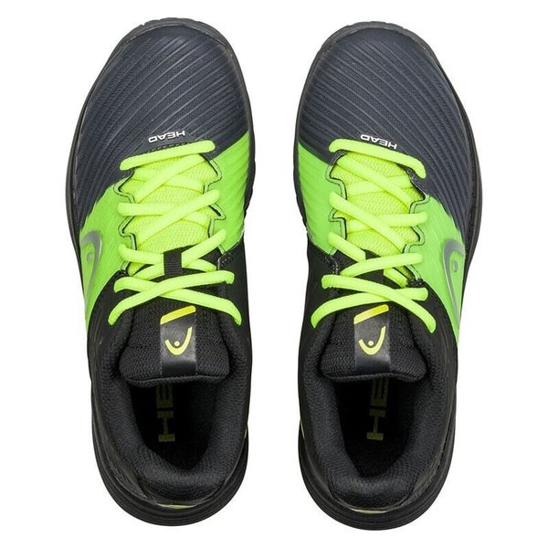 HEAD REVOLT PRO 4.0 JUNIOR TENNIS/PICKLEBALL SHOES (BLACK/YELLOW) #275002 SZ 3.5