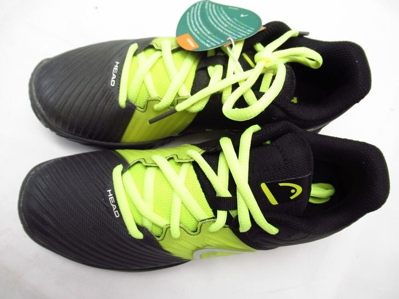 HEAD REVOLT PRO 4.0 JUNIOR TENNIS/PICKLEBALL SHOES (BLACK/YELLOW) #275002 SZ 3.5