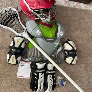 Lacrosse equipment. Full set up. Meets NOCSAE . Bundle ( can sell separately)