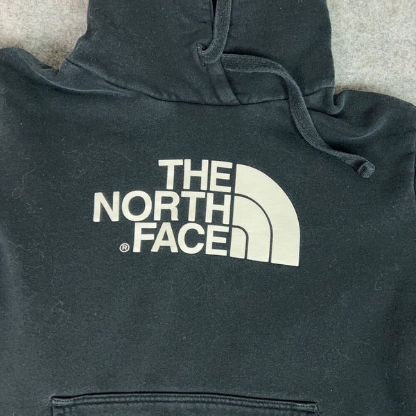 North Face Womens Hoodie Medium Black White Sweatshirt Sweater Outdoor Gorp Logo