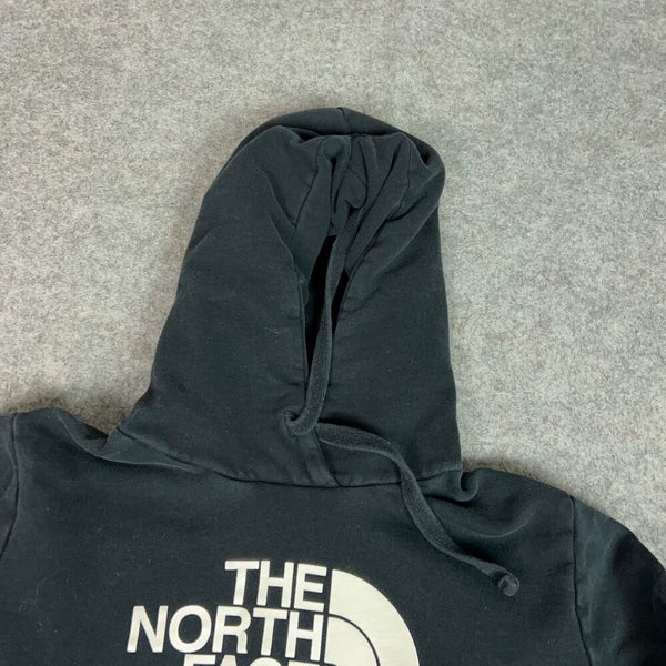 North Face Womens Hoodie Medium Black White Sweatshirt Sweater Outdoor Gorp Logo