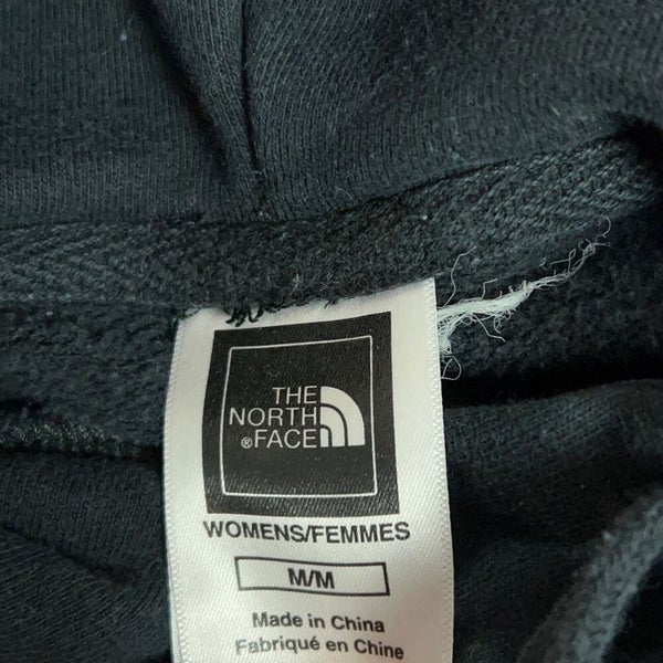 North Face Womens Hoodie Medium Black White Sweatshirt Sweater Outdoor Gorp Logo