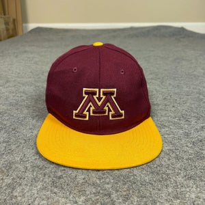 Minnesota Gophers Mens Hat Cap Snapback Maroon Gold NCAA Football Sports Logo A5