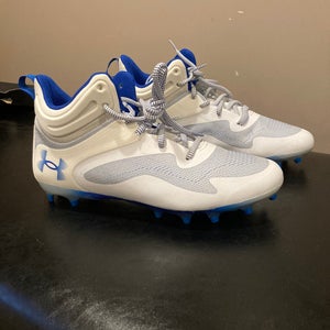 White Men's Size M 10.5 (W 11.5) Under Armour Molded Cleats (New) Cleats
