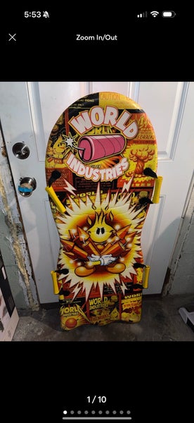 World Industries Snow Sled Hosed Used Pre Owned Fireworks Character Guy Cartoon.