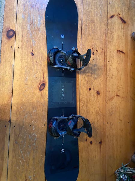 162W Men's Burton Custom X, 2019, Like New With Bindings