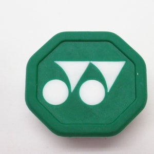 YONEX GREEN / WHITE "RUBBERY" TENNIS RACQUET BUTTCAP (#2: 4 1/4) + STAPLES